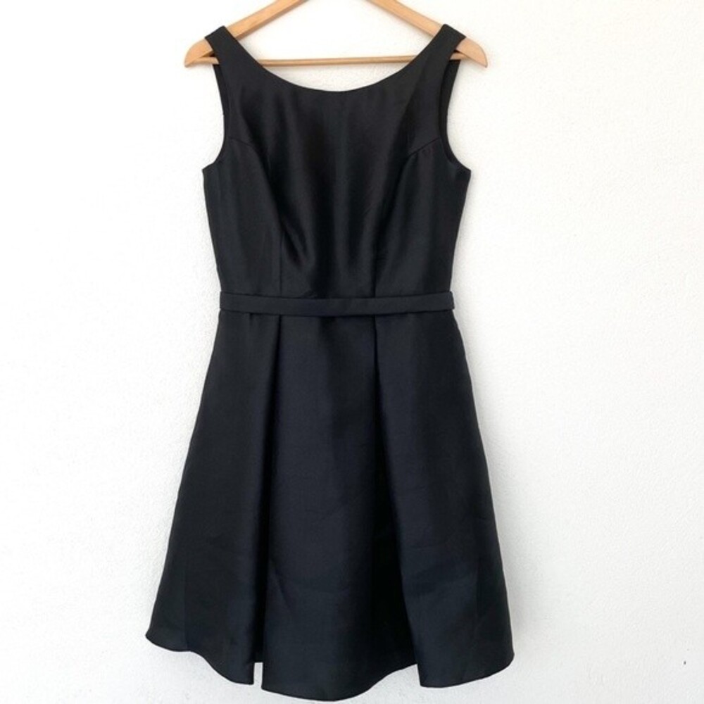 David's Bridal Black Bridesmaid Prom Sleeveless Dress Size 6 NWT‎